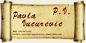 Pavla Vučurević vizit kartica